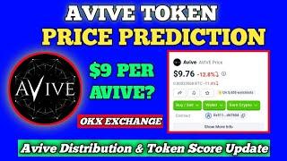 Avive Token Price Prediction! $9 Per Avive Token? Avive Distribution & Token Score Update