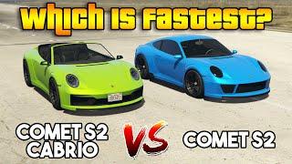 GTA 5 ONLINE : COMET S2 CABRIO VSCOMET S2 (WHICH IS FASTEST?)