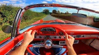 1955 Ford Thunderbird Convertible 292 V8 - POV Test Drive & WalkAround | Fully Restored