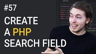 57: How to create a search field with PHP and MySQLi | PHP tutorial | Learn PHP programming