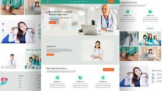 how to create healthcare website with html css | healthcare website