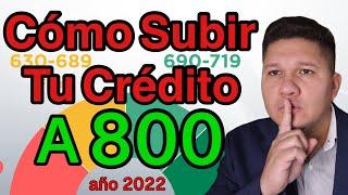 El Secreto de cómo SUBIR tu puntaje de CREDITO.