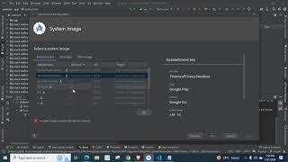 A system image must be selected to continue android studio emulator solved