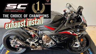 Install SC-Project exhaust on 2022 BMW S1000RR