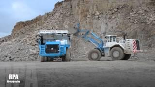 TEREX TR70 truck at Longcliffe Quarries in Derbyshire.