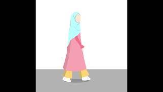 Hijab character motion graphics