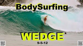 Bodysurfing The Wedge      ‍️ #bodysurfing #thewedge