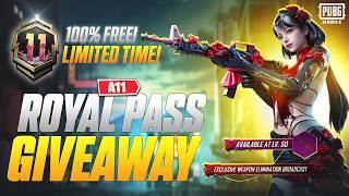  FREE A11 Royale Pass Giveaway – PUBG Mobile Rewards 