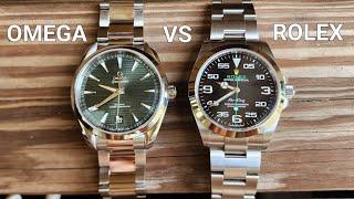 Omega Aqua Terra vs Rolex Air King - Comparison: OMEGA vs ROLEX