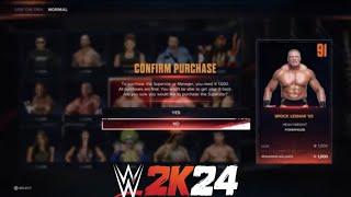 WWE2K24 : Brock Lesnar 03 Found As a Purchasable Character In The Files