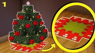 Minecraft - How To Make A Christmas Tree Mat/Carpet | Christmas Special Part 1/6