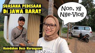 Kali ini Istri yang Ngevlog! Suasana Alam Pedesaan Karangsari Jawa Barat yang Indah Bikin Betah