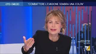 Lilli Gruber: "La destra preferisce i voti degli evasori...". La risposta di Bocchino: "Soldi ...