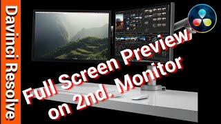 Davinci Resolve 16 - Secondary Monitor as Fullscreen preview