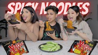 SPICY NOODLE MUKBANG with @LVEFAMILY @cassieeMUA