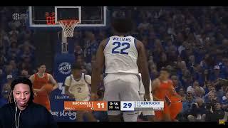 WIN VS DUKE INCOMING! REACTING TO Kentucky vs Bucknell Full Game Highlights