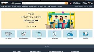 How to get Amazon Prime Student