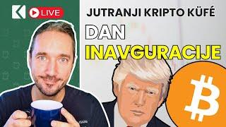 Kriptovalute na dan Trumpove inavguracije - Jutranji Kripto Küfé LIVE