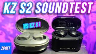 KZ S2 Soundtest vs KZ S1 'Truly Wireless' - Battle of KZ TWS!