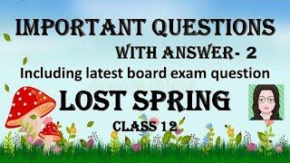 Lost spring important questions and answers