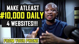 4 WEBSITES THAT PAY YOU MONEY DAILY!! (Make Money With Your Phone in 2024!!)