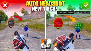 New Secret AUTO HEADSHOT Trick 2024 Enable This Settings For More Headshot In BGMI |Headshot Tricks