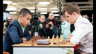 Узбек  углони  шахмат  буйича  жахон  чемпиони Магнус  Карлсенни   маглуб  этди!