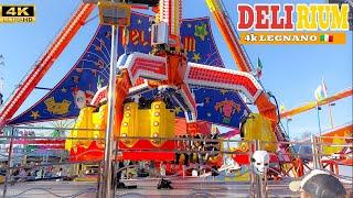 DELIRIUM Rides - Giostre 2024  Legnano Lunapark 4K