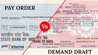 Difference Between Pay Order and Demand Draft? | Video - Goodreturns