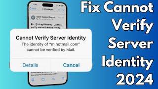 How To Fix iPhone Can’t Verify Server Identity Error in iOS 16/17