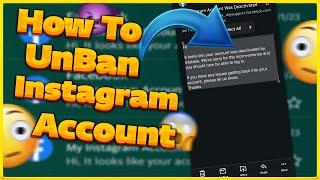 How To Unban Instagram Account 2023 Method 