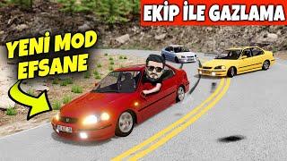 DAĞ YOLUNDA EFSANE KAPIŞTIK // HONDA CİVİC - YENİ MOD İNCELEME // BeamNG.drive