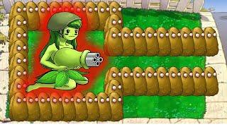 Girl Gatling Pea vs Tall Nut vs 9999 Zombies Hybrid Mod 2025 | Plant vs zombies