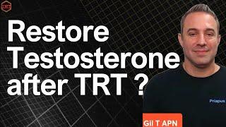 Can I Kickstart my Endocrine System if I Stop TRT? How much Time will that take? Restore T after TRT