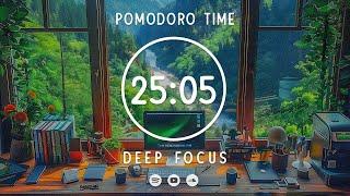 Study pomodoro ︎ 25 Minute Timer ︎ Lofi Pomodoro 25/05 ︎ 4 x 25 min