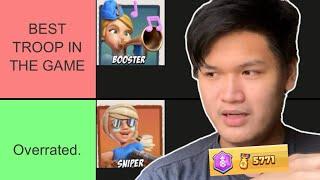 Grandmaster Ranks EVERY TROOP in Boom Beach: Frontlines (Tier List)