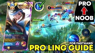 PRO LING GUIDE FOR BEGINNERS MAKE YOU FASTHAND & BEST BUILD LING 2024 • Ling Mobile Legends