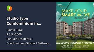 Studio type Condominium in Cainta, Rizal