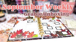 Weekly Happy Planner Setup September 2024 | Grabie Scrapbook Box Unboxing