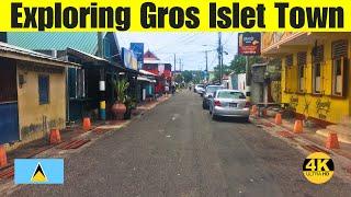 Walking in Gros Islet Town - Gros Islet Beach - Friday Night