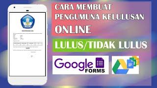 CARA MEMBUAT PENGUMUMAN KELULUSAN ONLINE