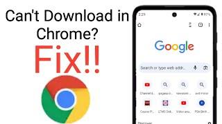 how to fix can't download in chrome android || chrome not downloading files on android problem solve