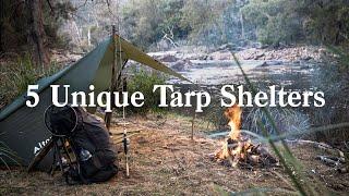 5 Unique Tarp Shelters for Camping & Bushcraft