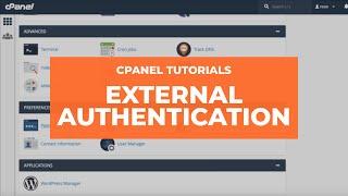 cPanel Tutorials -  External Authentication