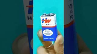 Awesome Diy ideas with 9 Volt Battery | #shorts