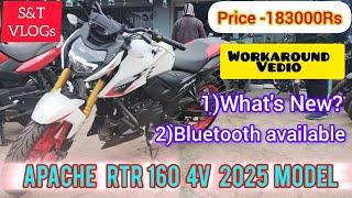 New Tvs Apache RTR 160 4V USD Fork 2025 Launch With 8 New Update Full Review|@STVLOG990#automobile