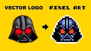 Turning a Vector Logo into Pixel Art (feat. Dad Vader!)