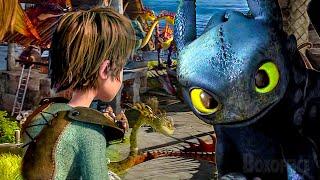 Humans and Dragons live together | Ending Scene | How to Train Your Dragon | CLIP