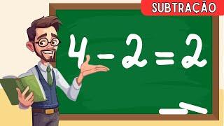 Como aprender a fazer contas | Matemática para crianças | Problemas de SUBTRAÇÃO simples | Números