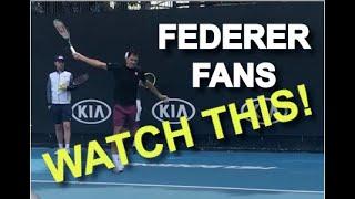 Roger Federer Full Warm-Up